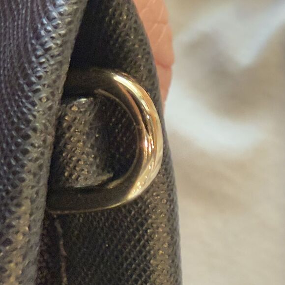 Kate Spade Saffiano Mini Sima Clutch Crossbody Purse Bag Minimal Metallic Gold - Picture 14 of 16